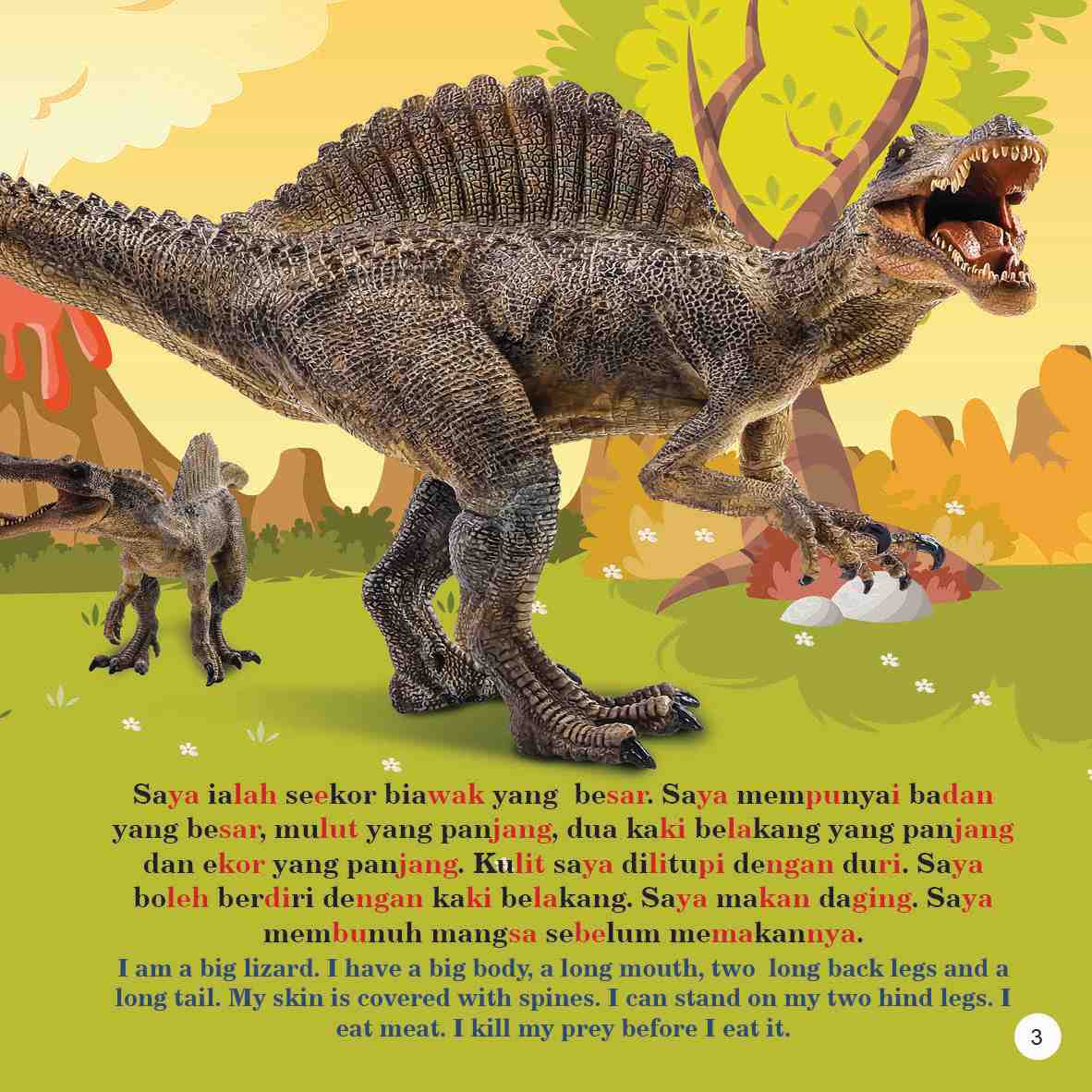 Trivia Kanak-kanak Tentang Dinosaur Dwibahasa