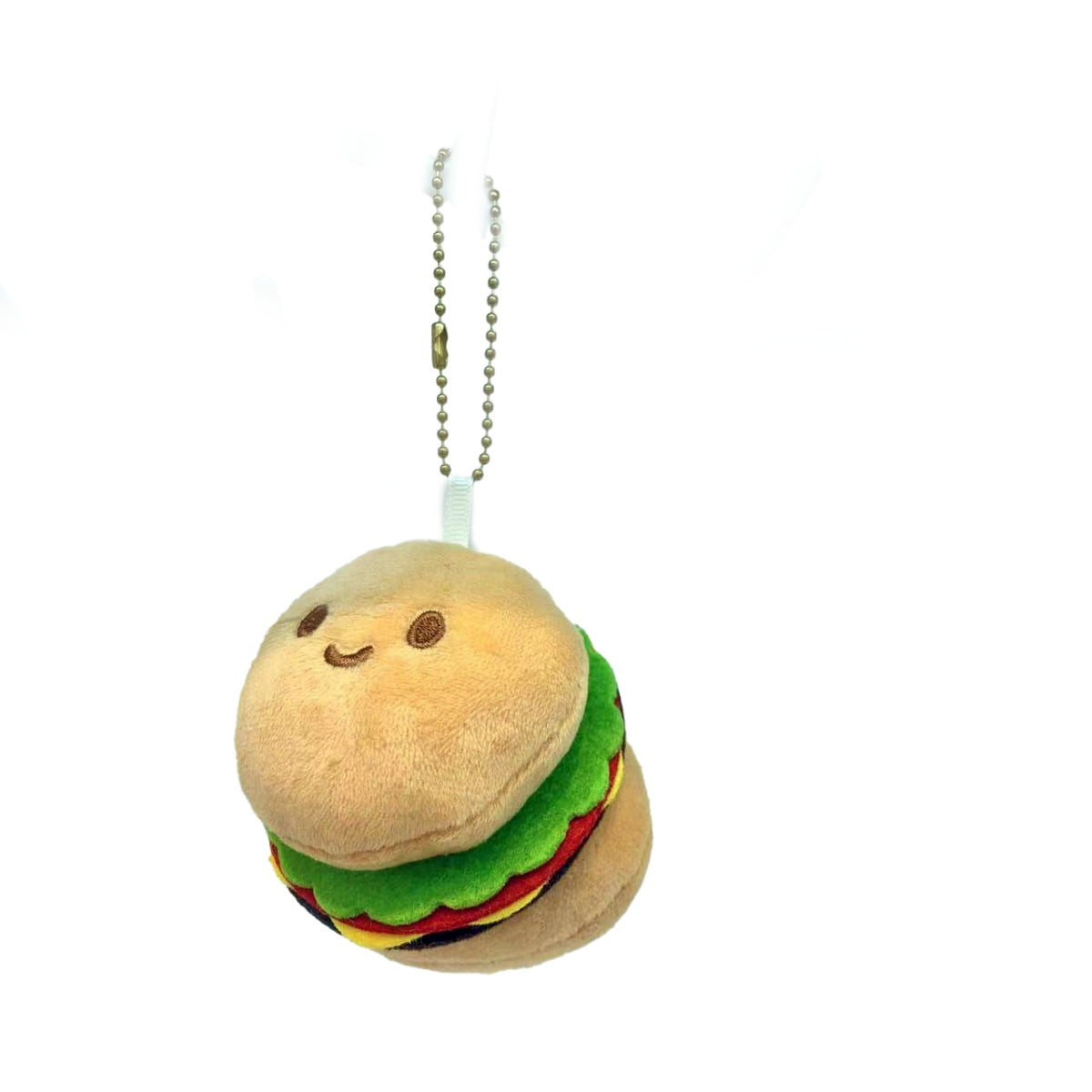 Hamburger Plush Keycharm