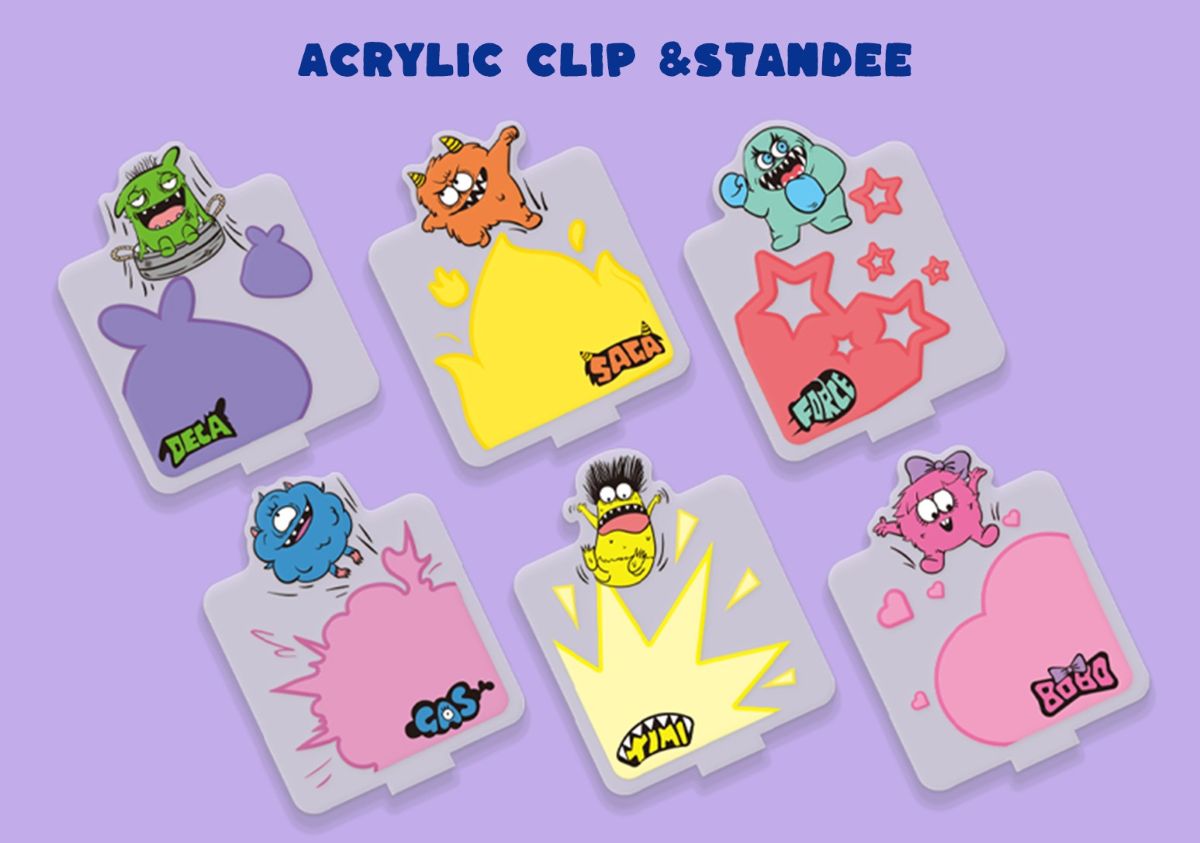 Strange Us Acrylic Clip Stand