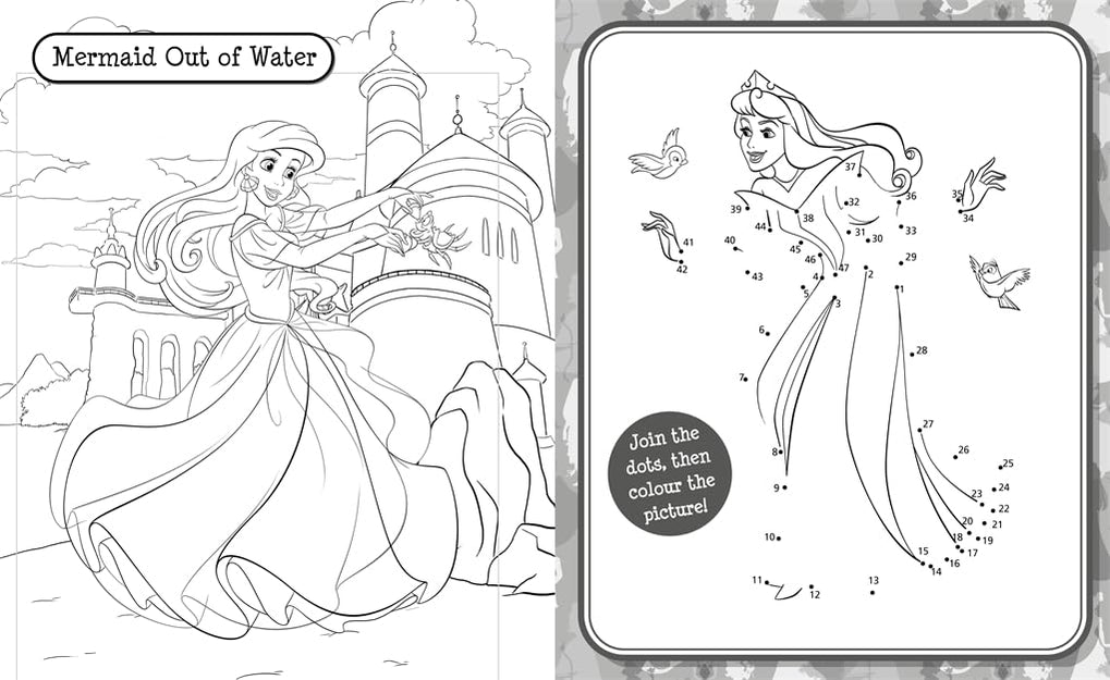Disney Princess: 5 in 1 Colouring (Paperback)