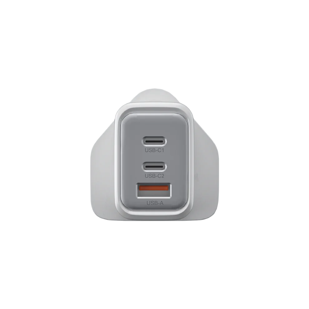 Mazer M-G65W-V5UK GaNPrestige 65W GaN Wall Charger 2C1A  - White
