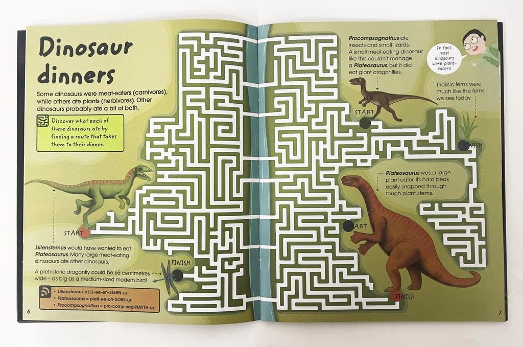 Dinosaurs Factivity Magnetic Folder & Book (With Dino Magnets & Play Board For Kids) – Novelty Book