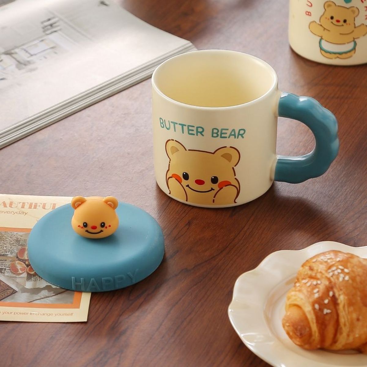 ASSORTED CERAMIC MUG BUTTER BEAR HY1328
