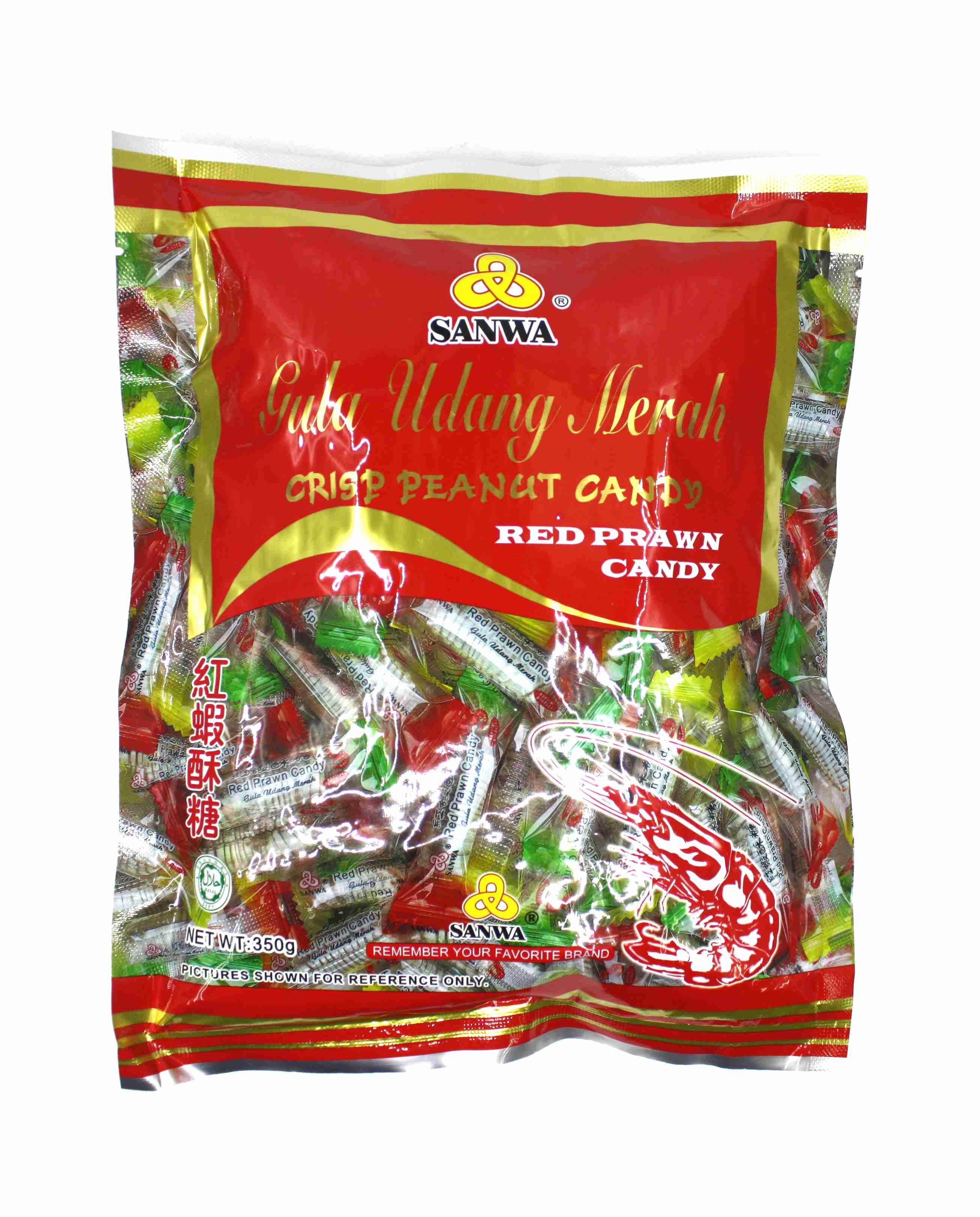 Sanwa Red Prawn Candy 350gm
