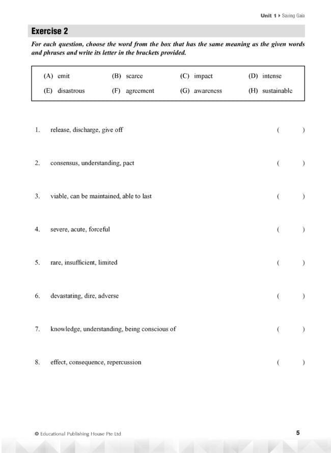O-level Boost Your Vocabulary (n)