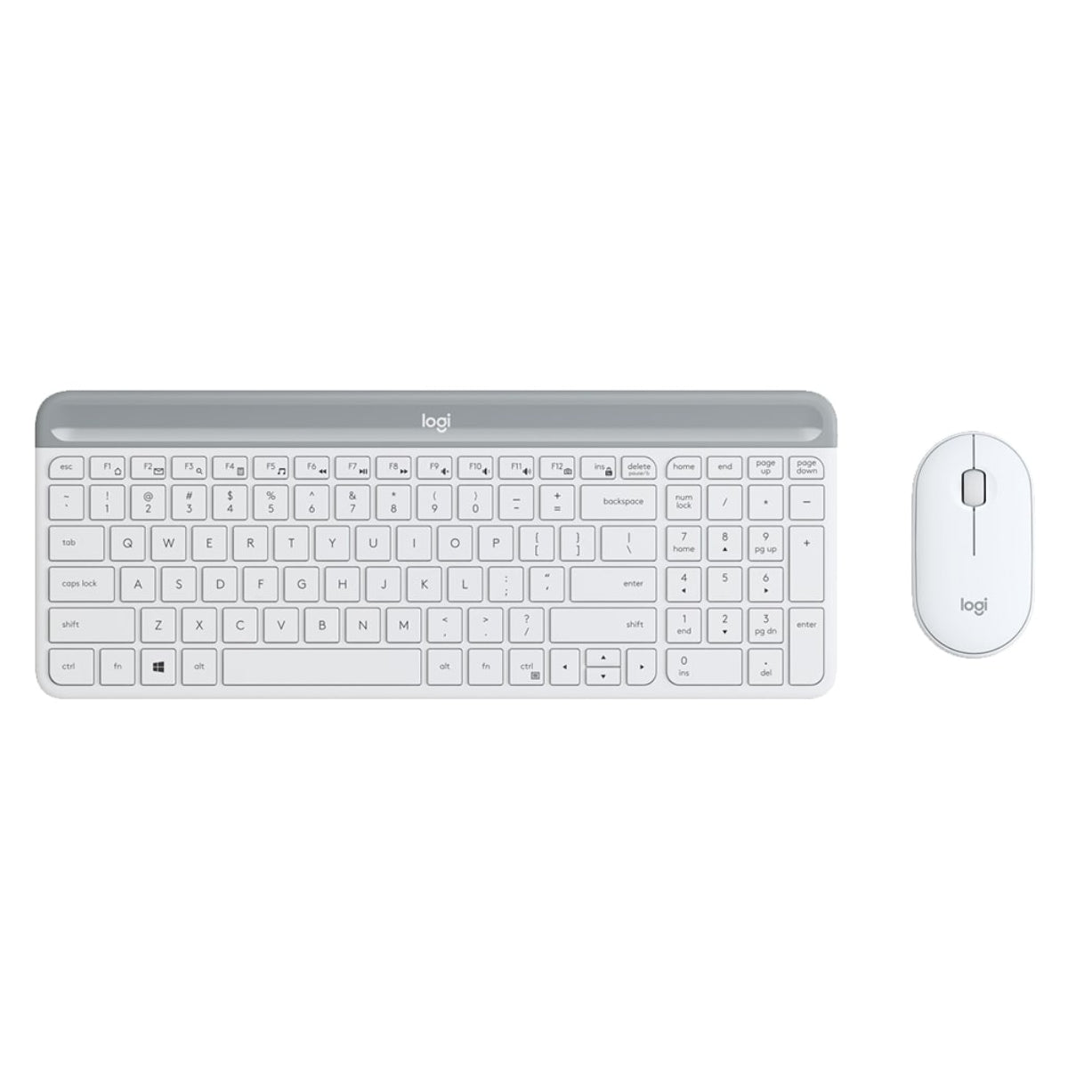 Logitech Mk470 Slim Combo With Nano Receiver 1 White
