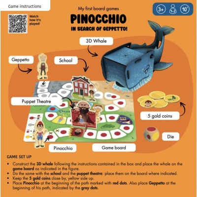 SASSI MY FIRST BOARD GAMES PINOCCHIO IN SEARCH OF GEPPETTO