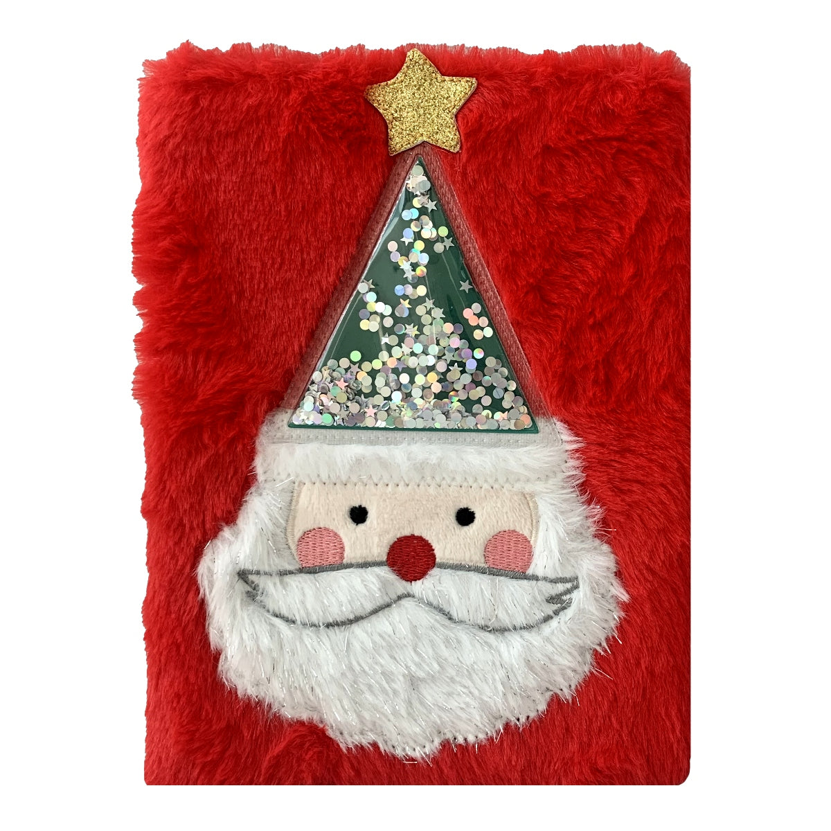 X'mas Santa Plush Cover A5 Notebook