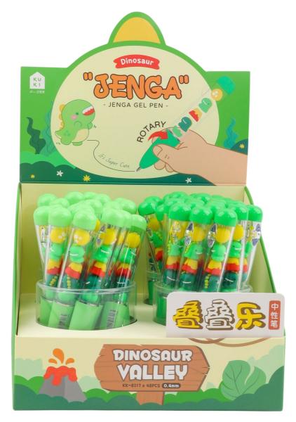 0.4mm Jenga Gel Pen – Dinosaur Valley