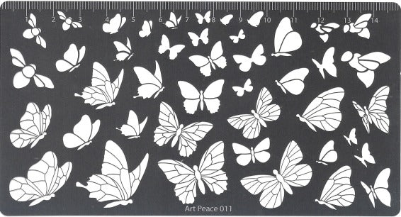 Faber-Castell Stencil AP011, Bedazzling Butterflies-429814