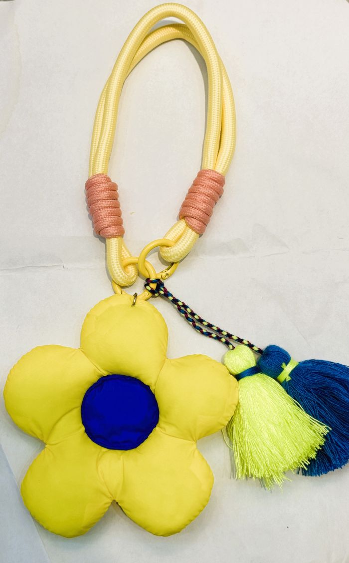 Key/Bag Puffy Charm Flower E003