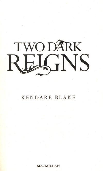 Two Dark Reigns (Paperback)