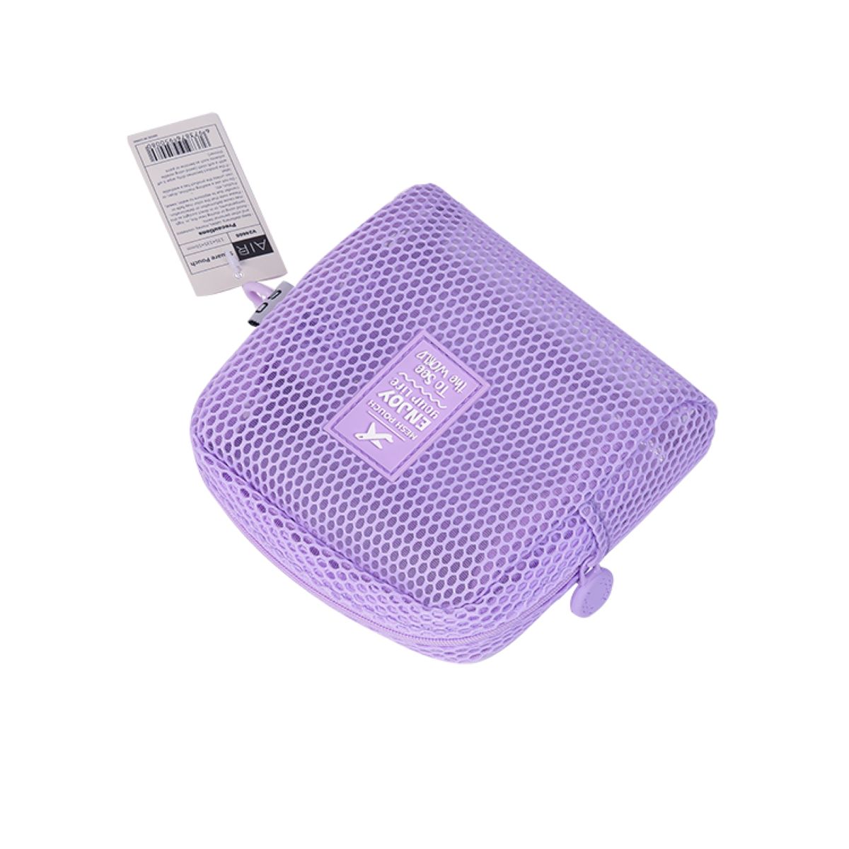  Mesh Square Pouch Purple V24605-PL