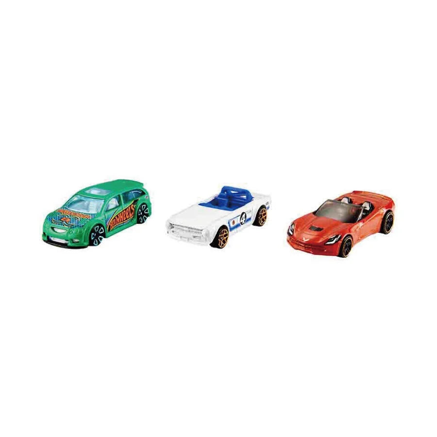 MATTEL HOT WHEELS BASIC CAR 3 PACK ASSORTED