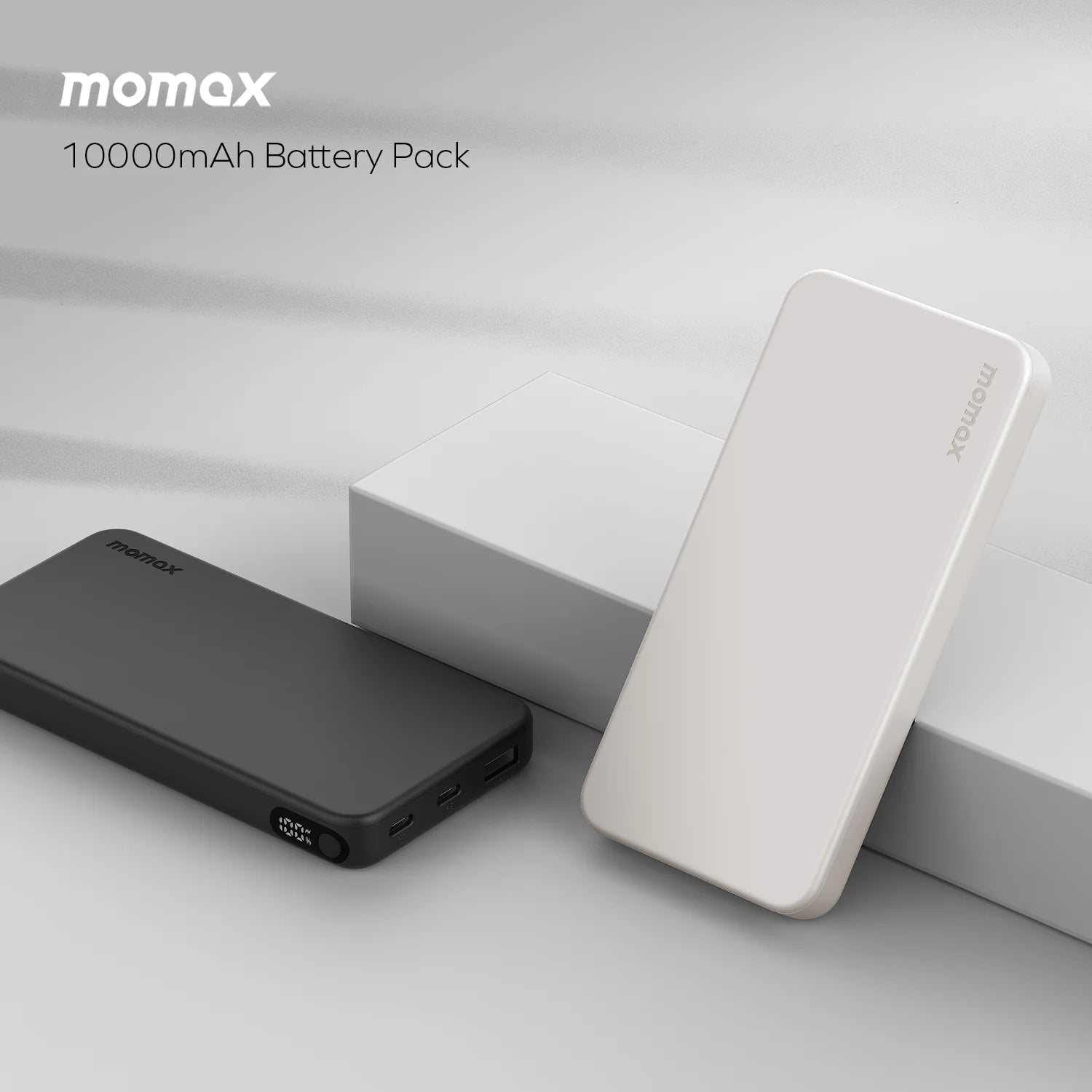 Momax IP155D 1-Power Vital 10000mAh Battery Pack (CCC-Certified) – White