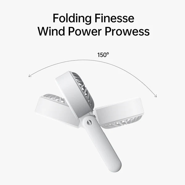 JisuLife 3600mAh Handheld Fan Life7 Grey