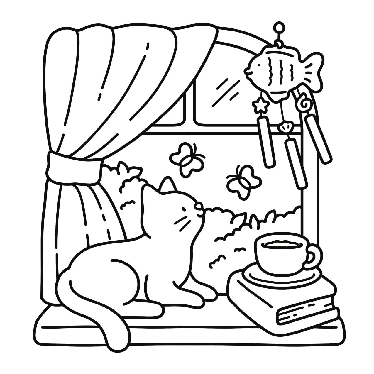 Cat Moments: Meow Life Coloring Book (Paperback – Coloring Book)
