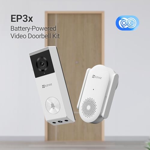 Ezviz EP3x 2K Battery-Powered Video Doorbell Kit2K Battery-Powered Video Doorbell Kit