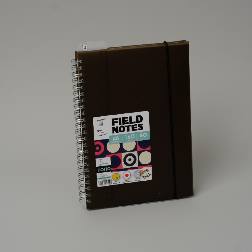 Hw Wire-o Pp Dot Notebook A5 80g 160pg