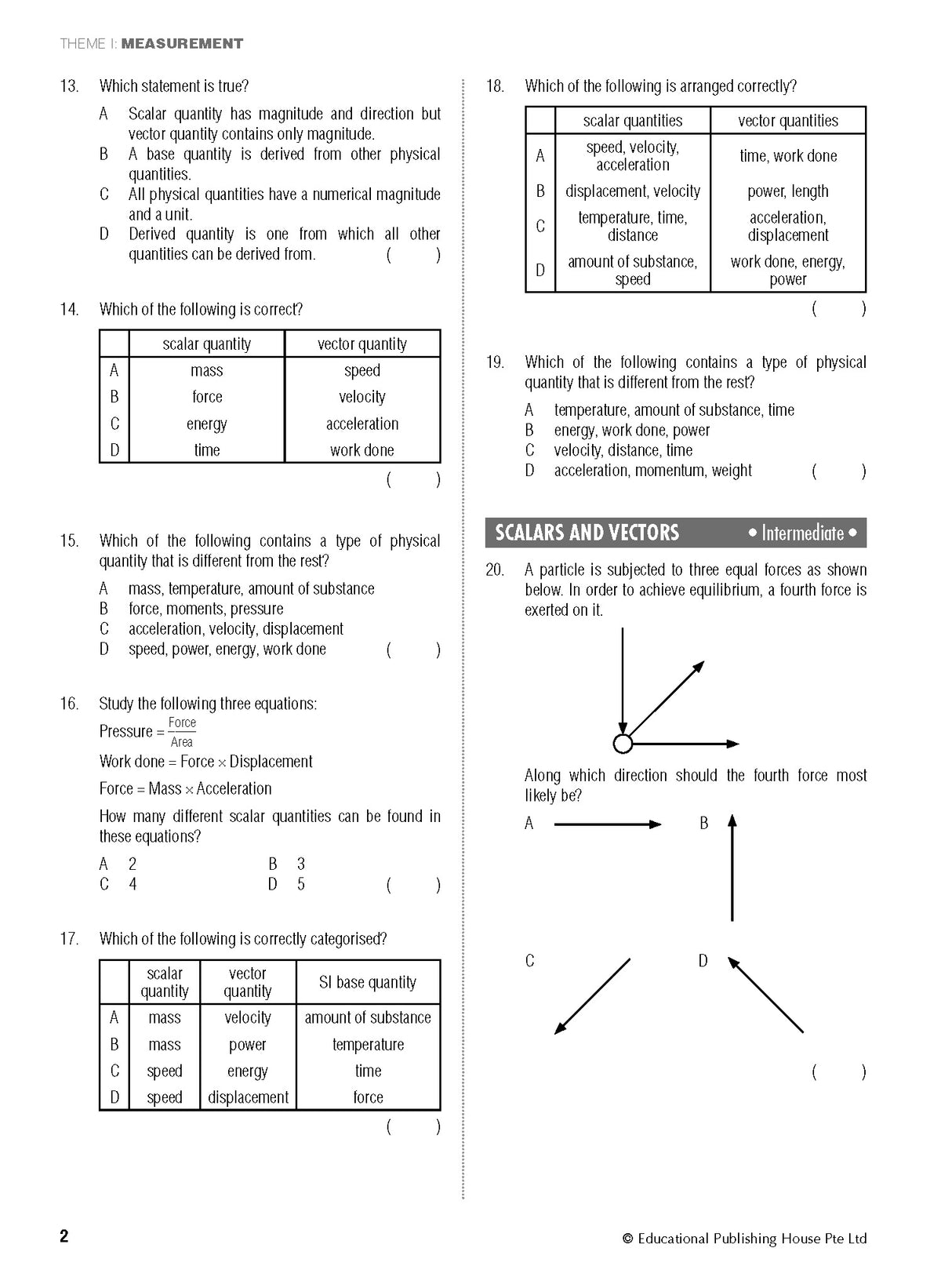 Secondary 3/4 G3 Physics 1000+ MCQs