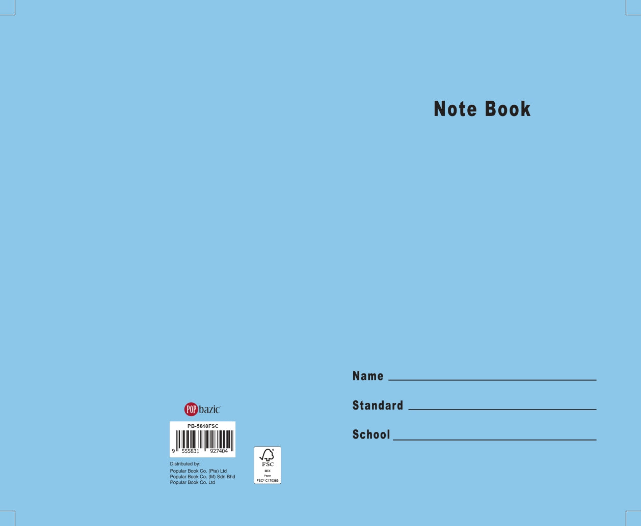 Popular Blue Notebook 10 In 1
