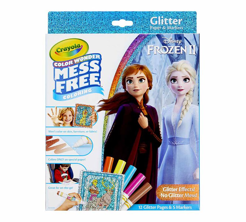 Crayola CW Mess Free Frozen 2 Glitter Set 752449