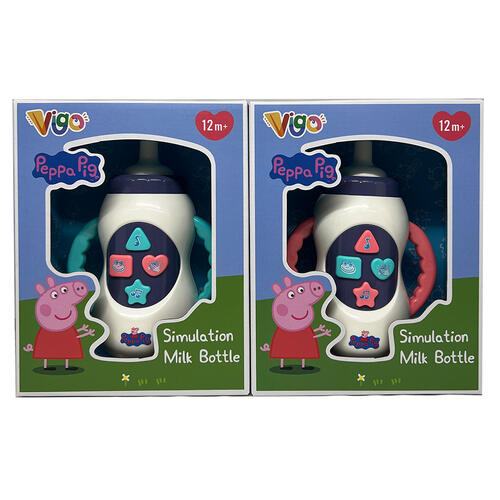 VIGO PEPPA PIG FEEDING BOTTLES (ASSORTED COLOURS)
