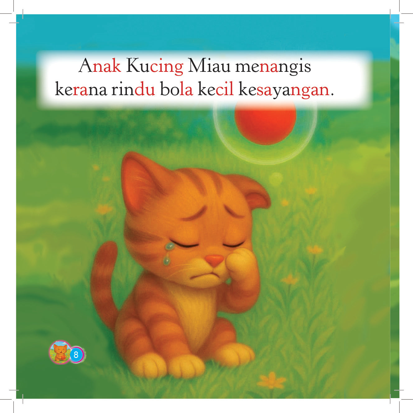 Siri Anak-anak Haiwan Comel : Anak Kucing Miau Mencari Bola