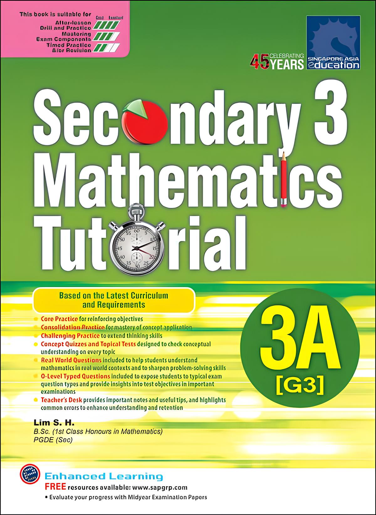 Secondary 3 Mathematics Tutorial 3A [G3]