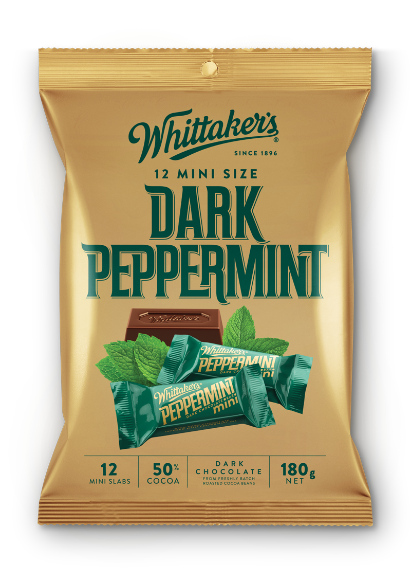 Whittaker's - Dark Peppermint Mini Slab 12 X 180g