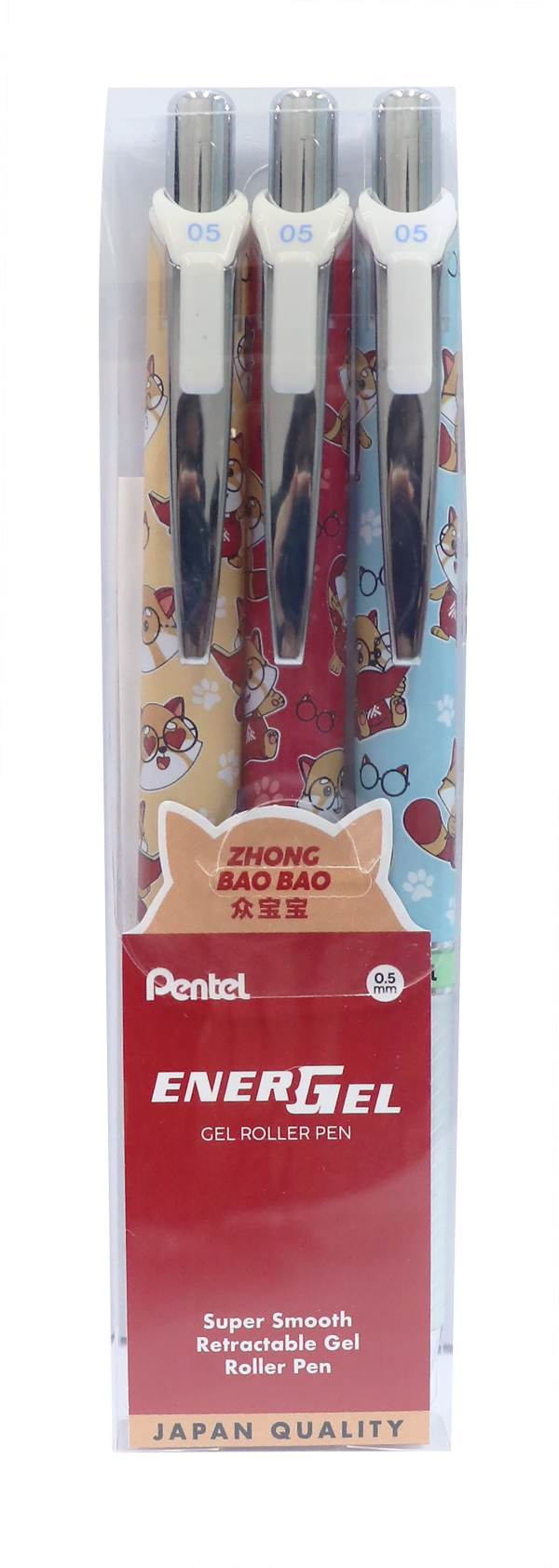 ENTEL EnerGel 0.5mm Zhong Bao Bao Edition