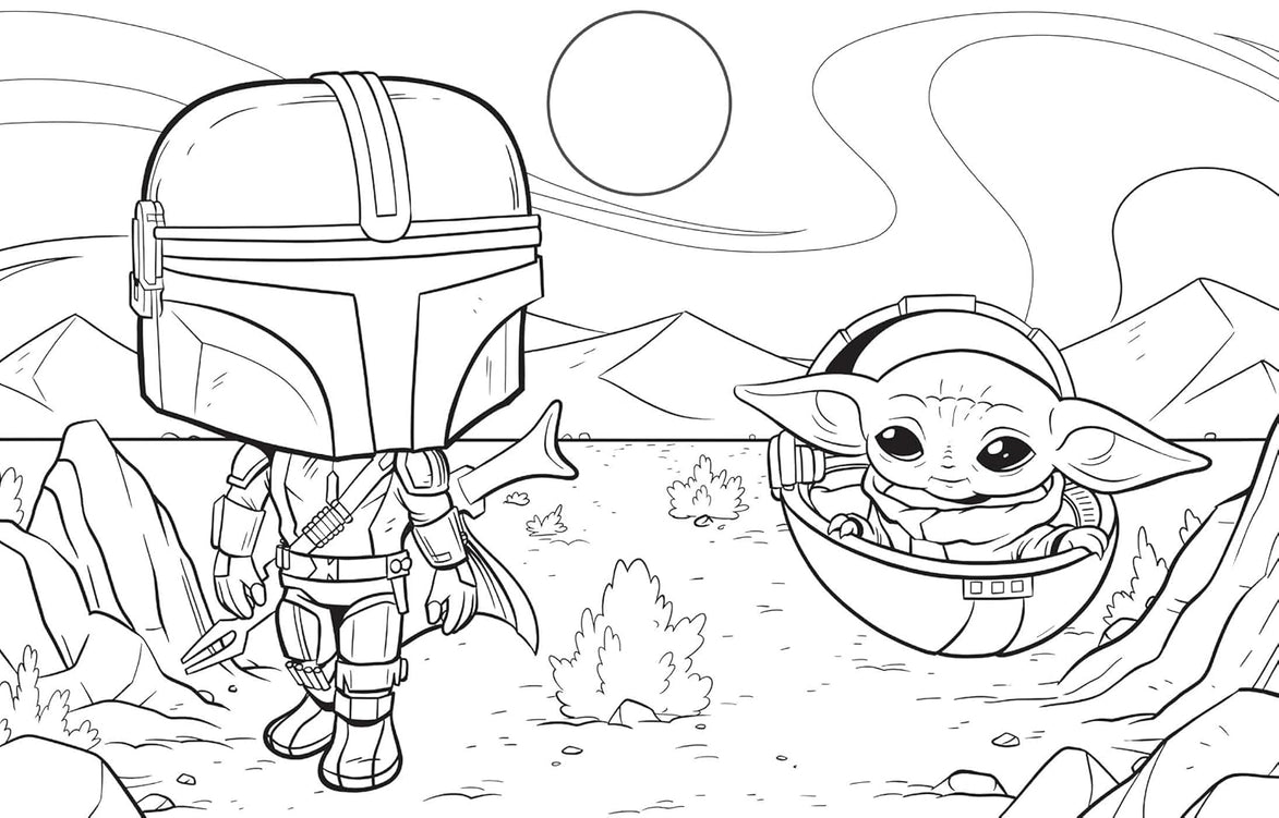 Mandalorian Official Funko Pop Coloring Book (Paperback)