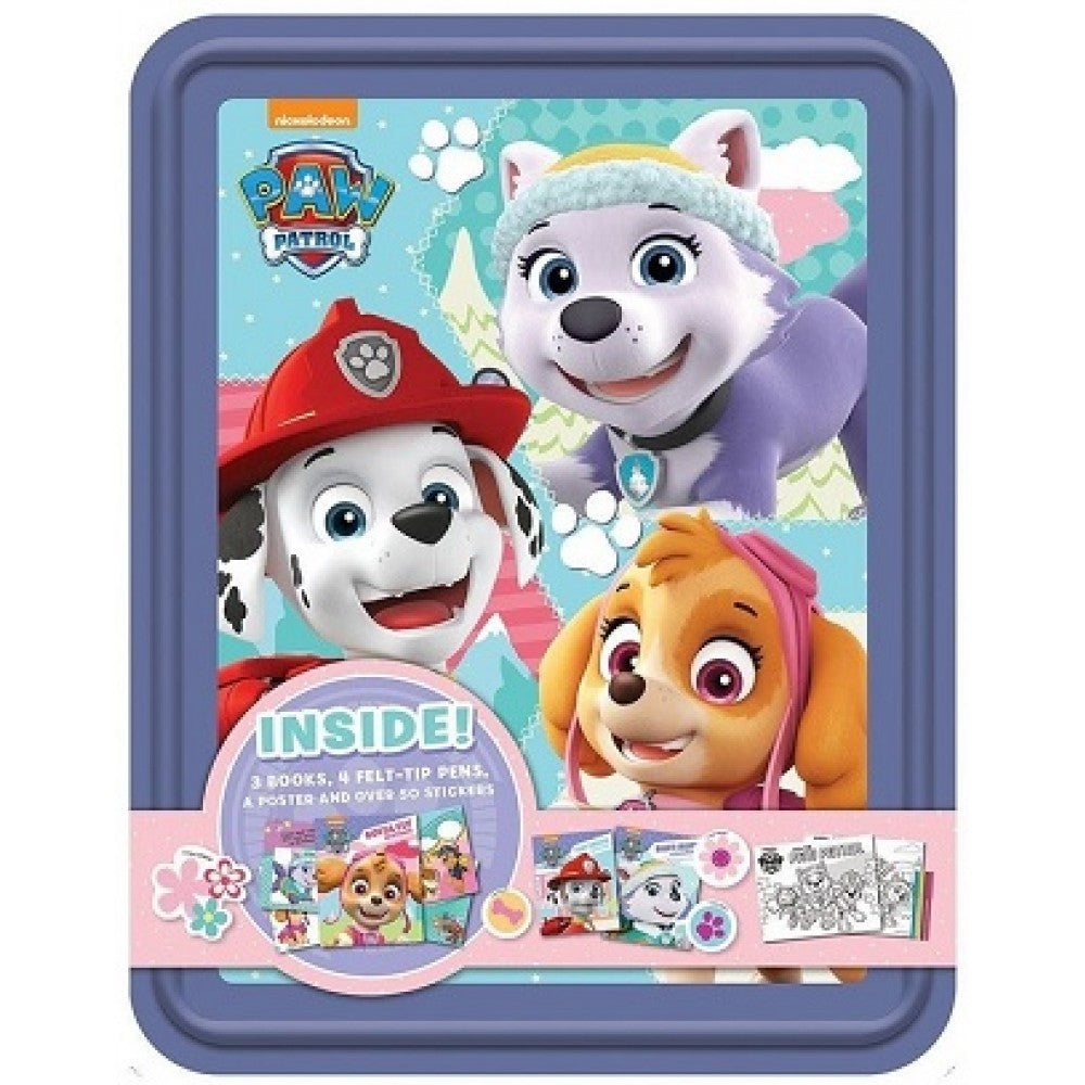 Paw Patrol Purple Happy Tin