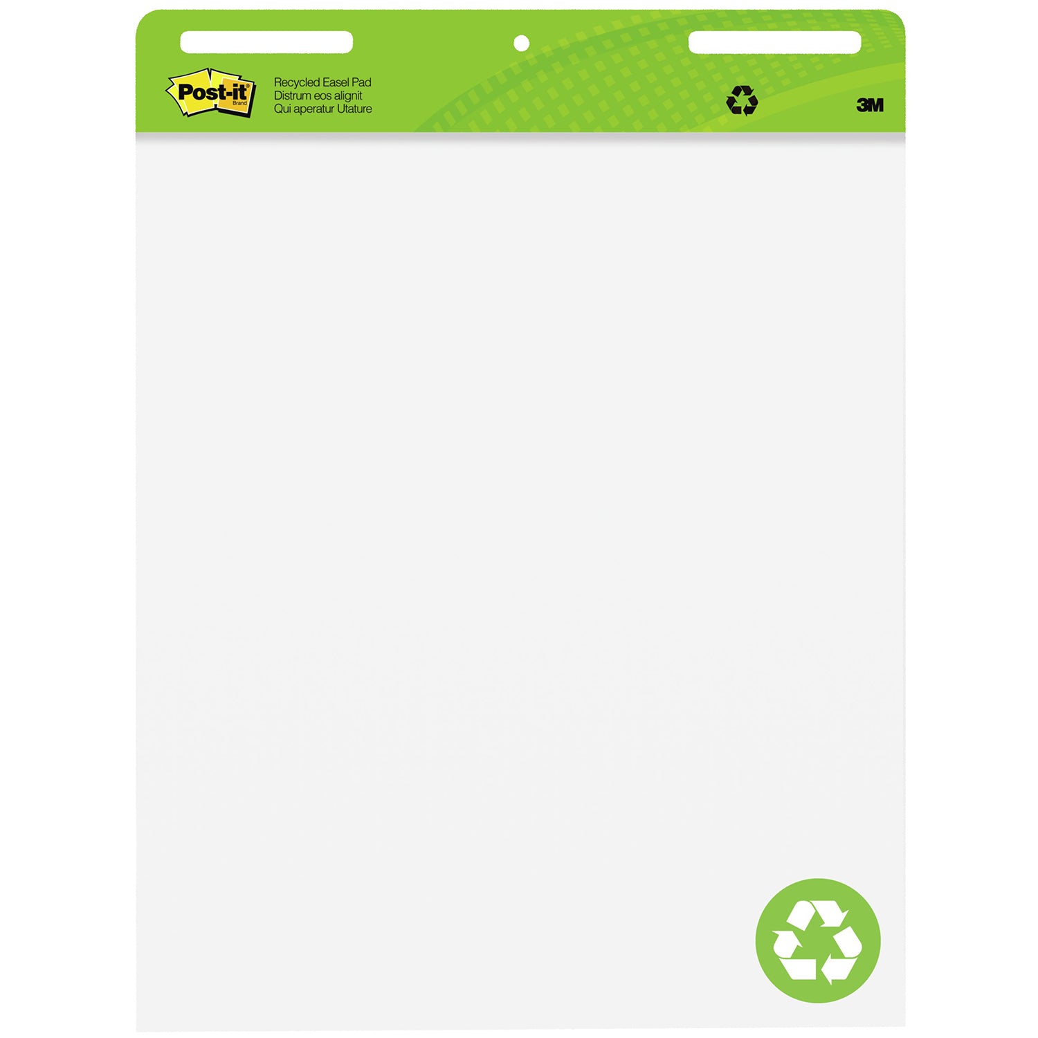 Post-it® 559RP Recycled Easel Pad White, 25x30"