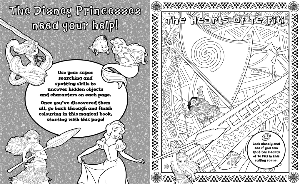 Disney Princess: Search & Find Colouring (Paperback)
