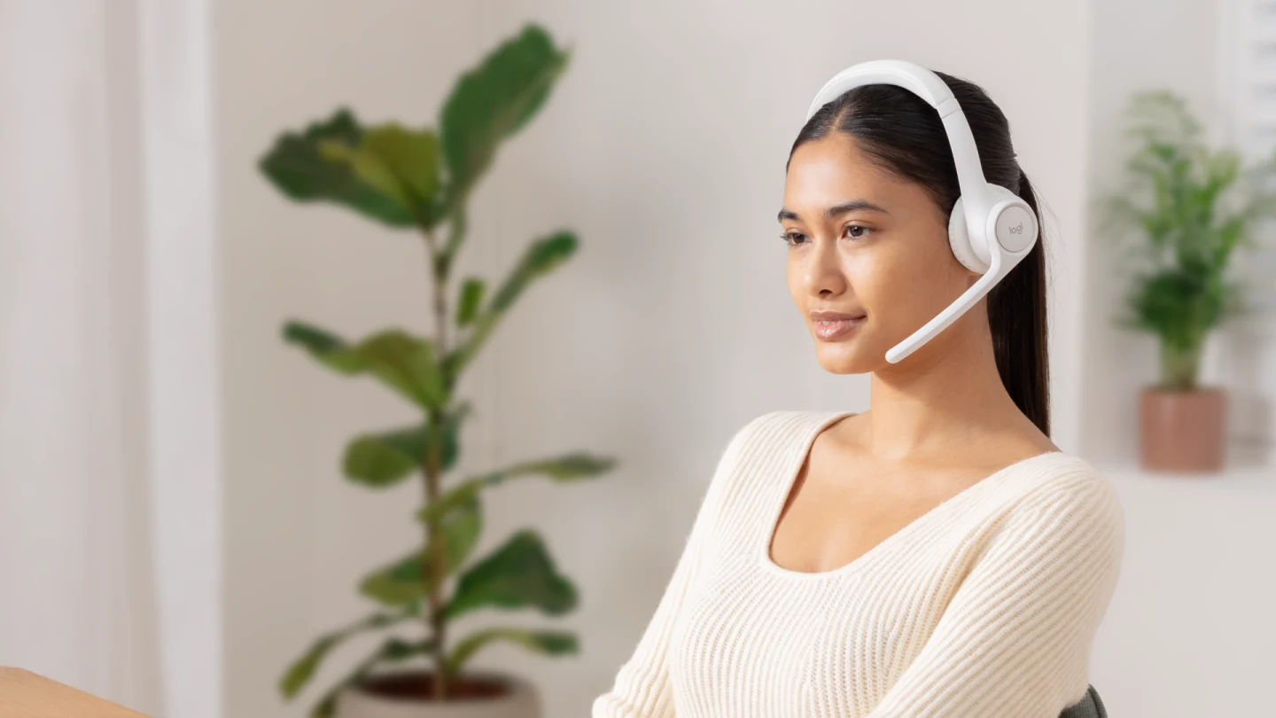 Logitech Zone 300 Wireless Headset White