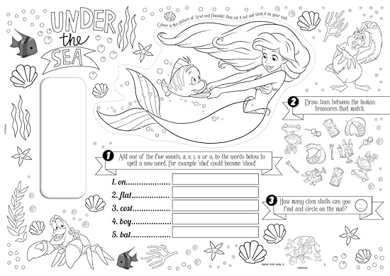 Disney Princess Tear Off Act Placemats
