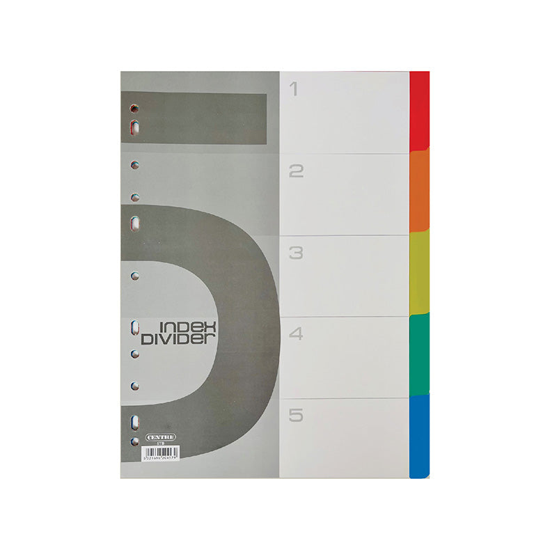 Centre Pp Index Dividers 5-colour