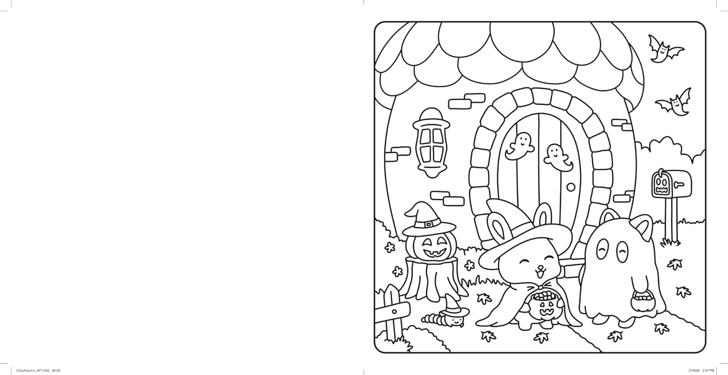 Cozy Autumn (Cute & Cozy Coloring Book)