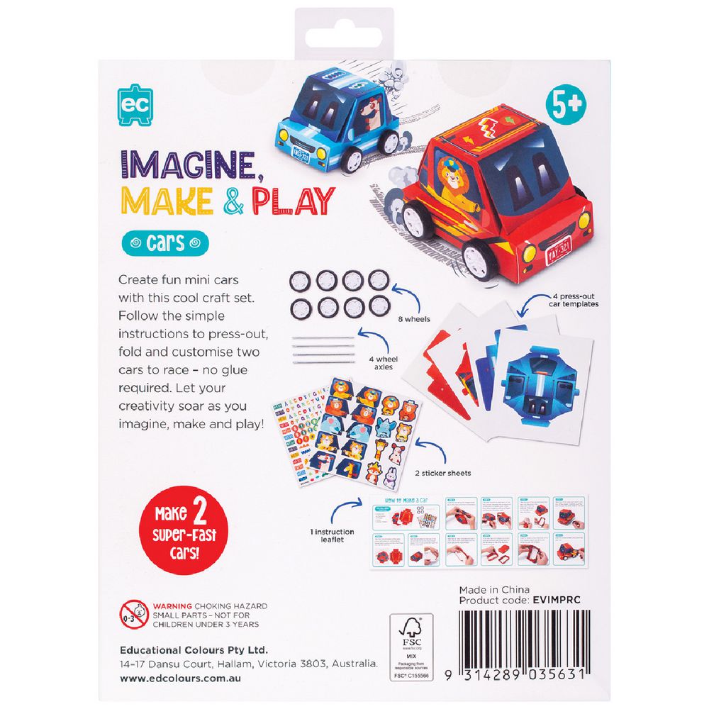 EC IMAGINE, MAKE & PLAY RACING CARS