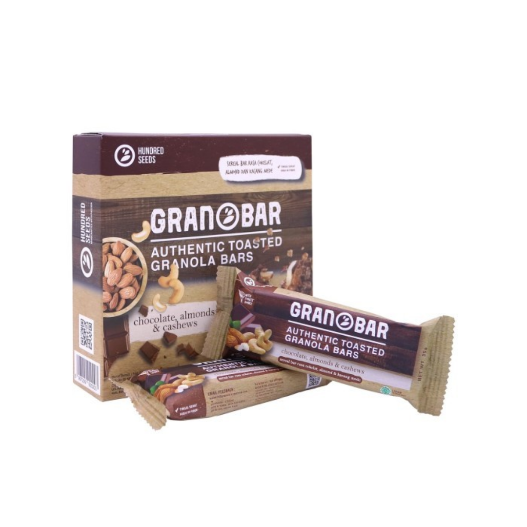 Hundred Seeds Granobar Box of 5 Choco Almond Cashews