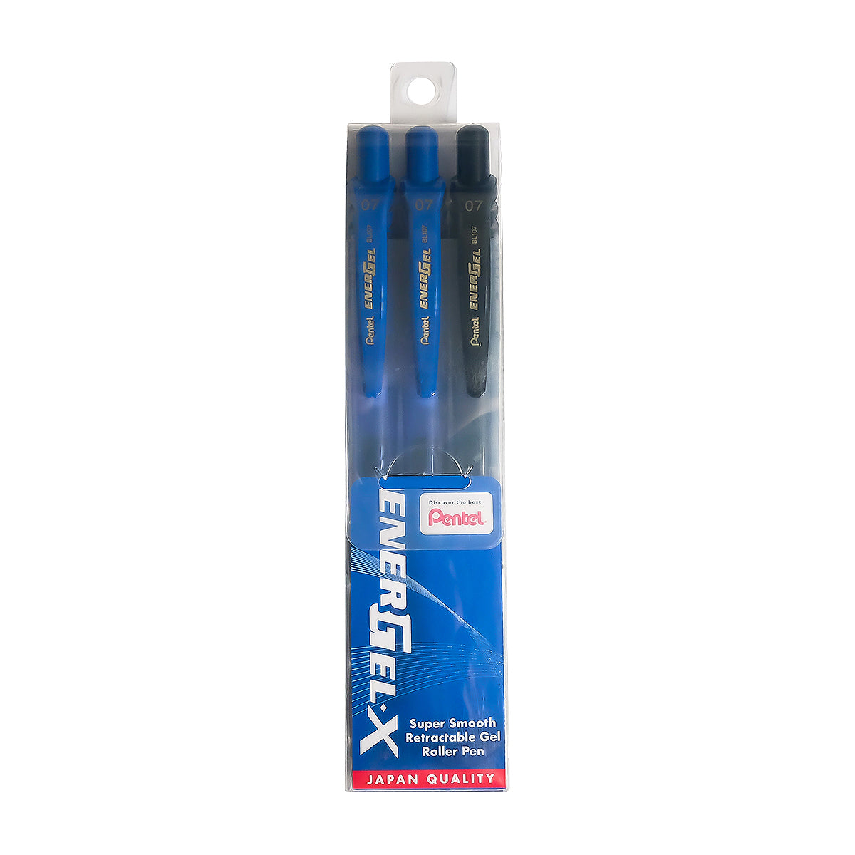 PENTEL Energel-X 0.7 Bl107-2C1A Blu/Blk