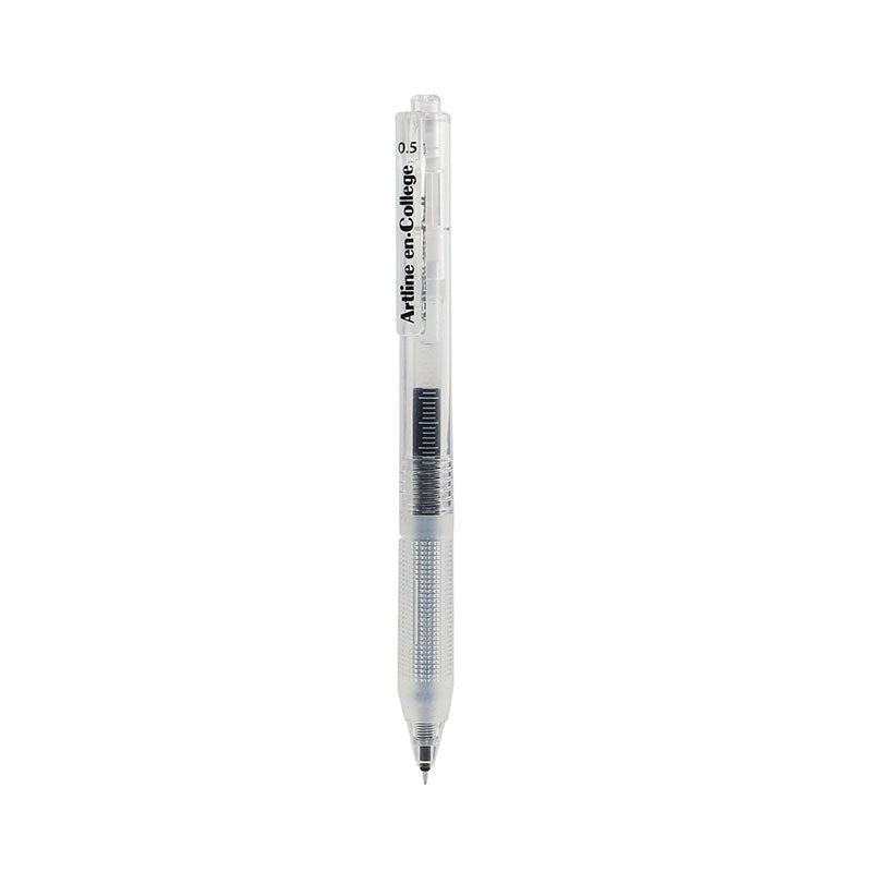 Artline Encollege Gel Ink 0.5 White Black