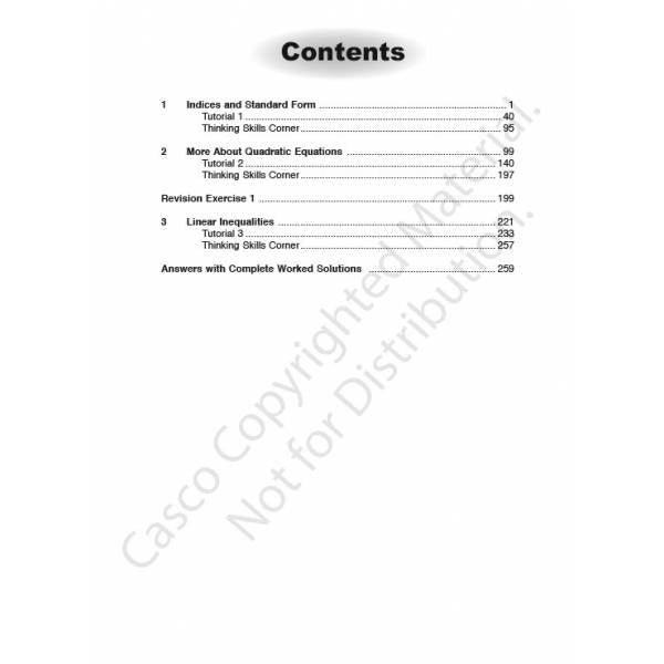 Secondary Mathematics Tutor 3A Volume 1