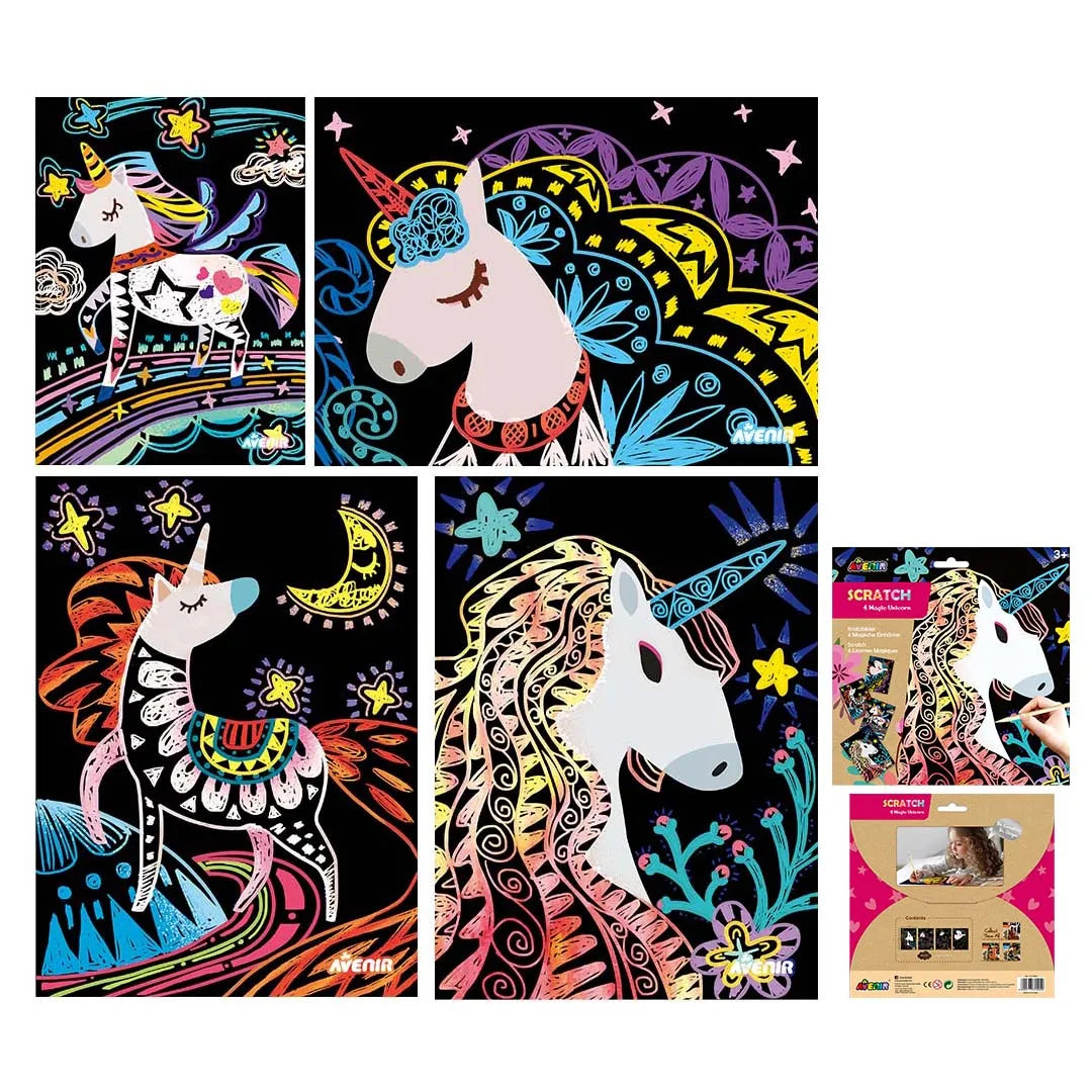 AVENIR SCRATCH ART MAGIC UNICORN
