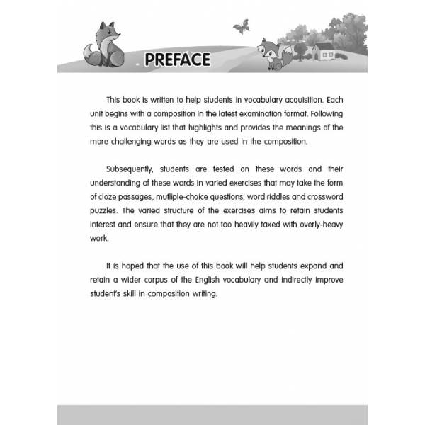 Primary 1 Vocabulary for Composition