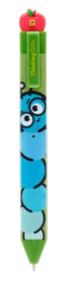 Pen Bookmark With Refills Bookworm