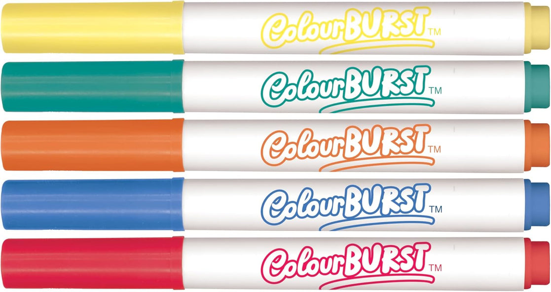 Inkredibles Colour Burst Hot Wheels – 16-Page Colouring Book with 5 Mess-Free Markers