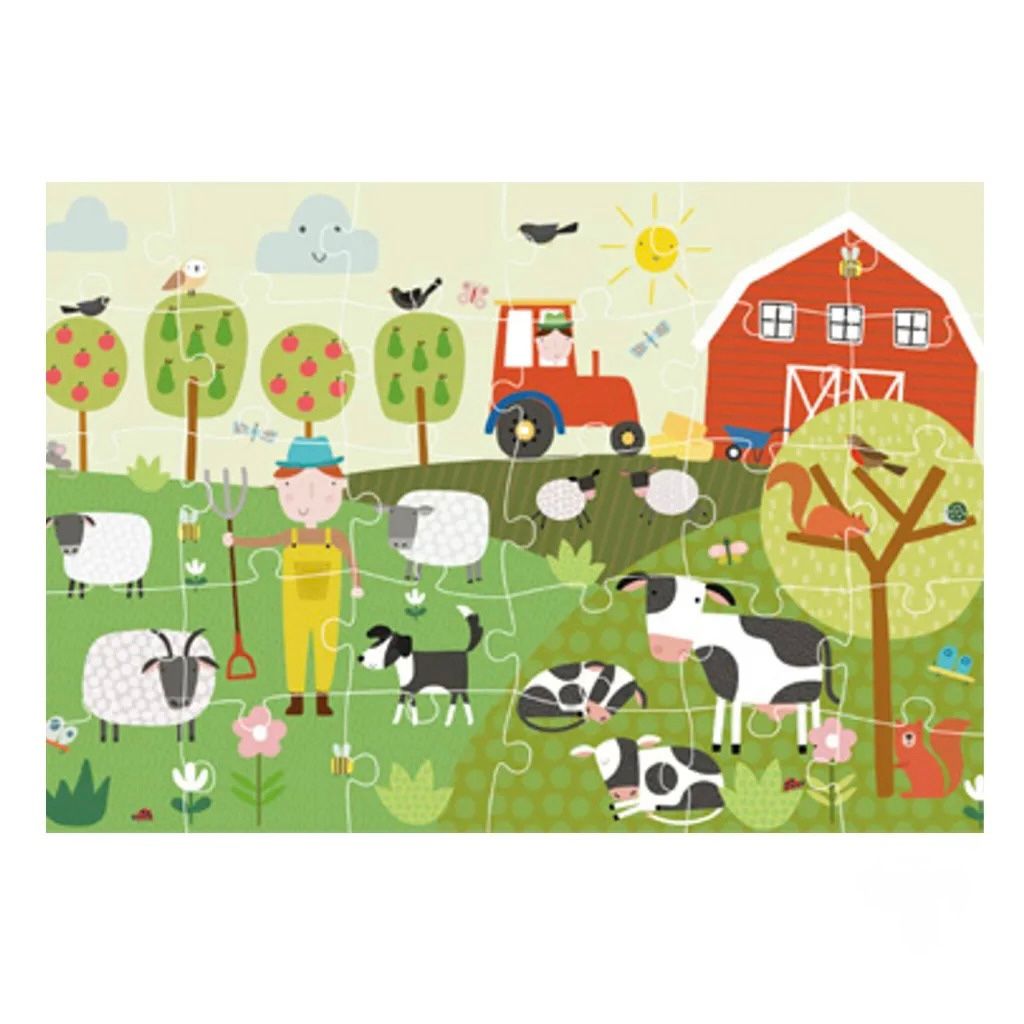 GIANT FLOOR 30 PIECES PUZZLE FARMYARD