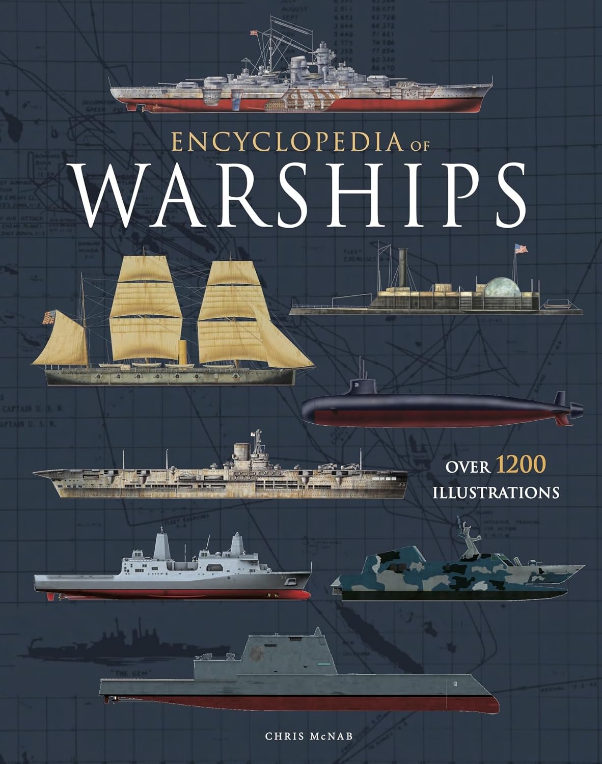 Encyclopedia of Warships: Over 1200 illustrations (Hardcover)